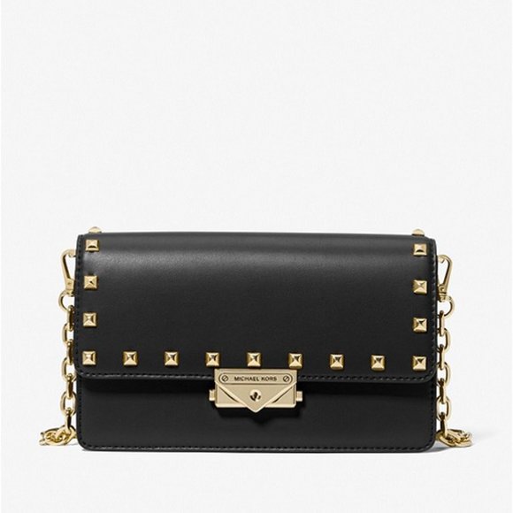 Michael Kors Handbags - MICHAEL KORS Cece Medium Studded Faux Leather Clutch